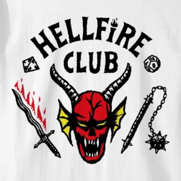 Hellfire Club Stranger Things Meme Retro Fan Gift Graphic TV Show T-Shirt 90 - Picture 2 of 5